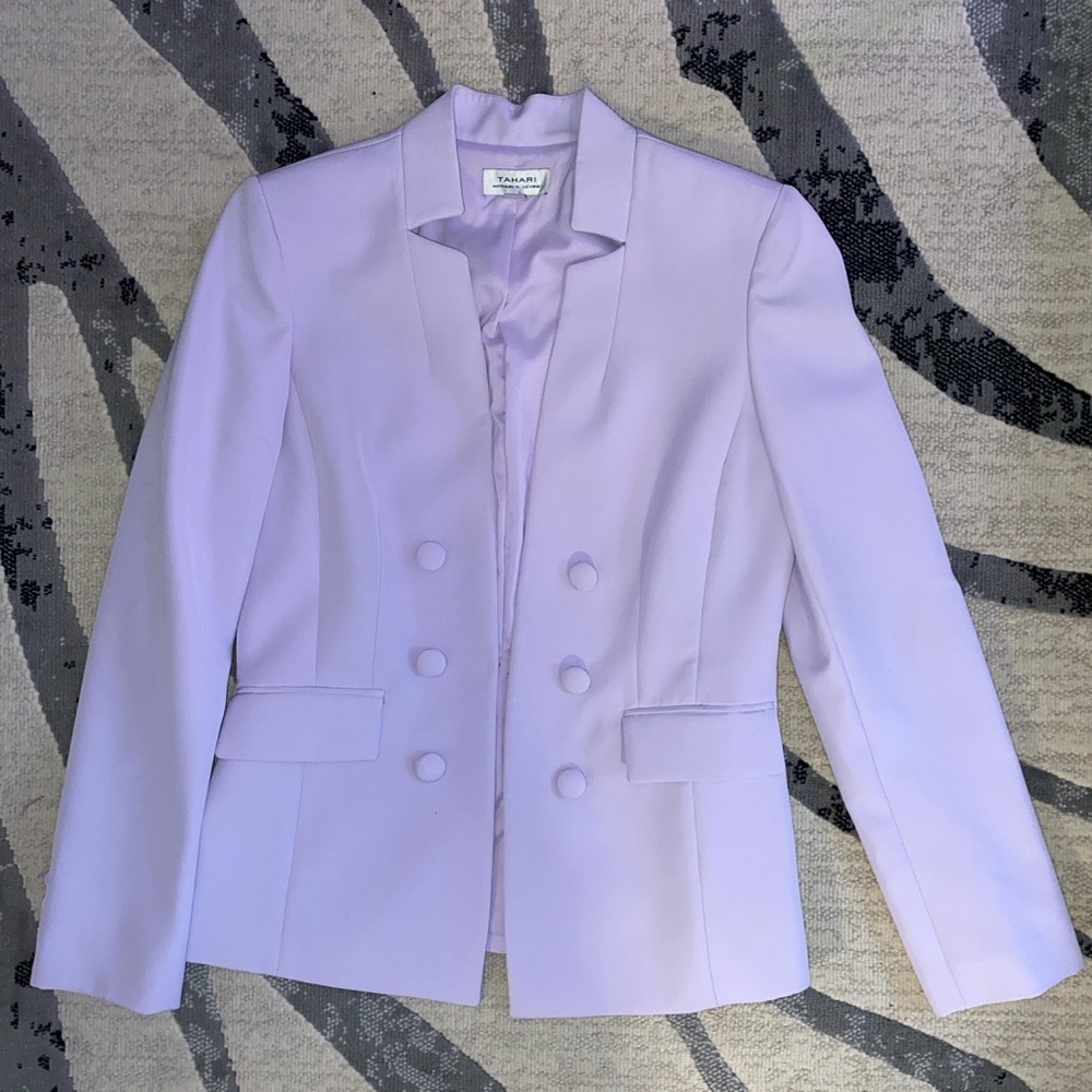 Tahari purple blazer